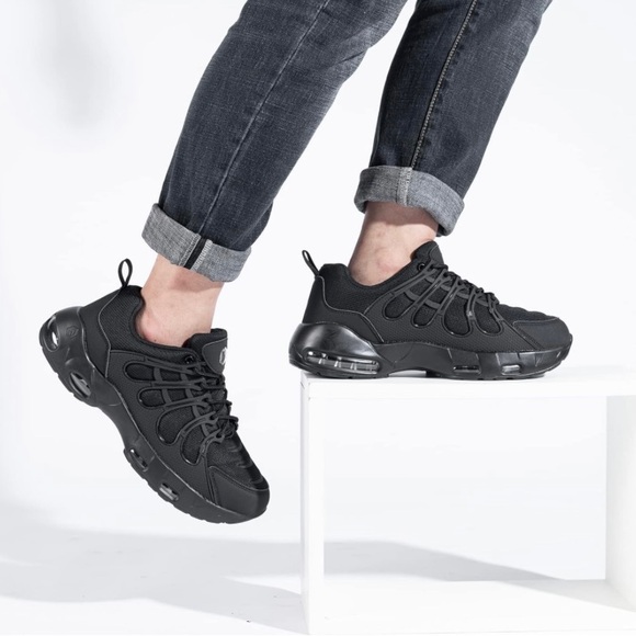 NEW Mens Steel Toe Work Safety Shoes Boots
Size 11 Lightweight Cushioned Black - Picture 3 of 4